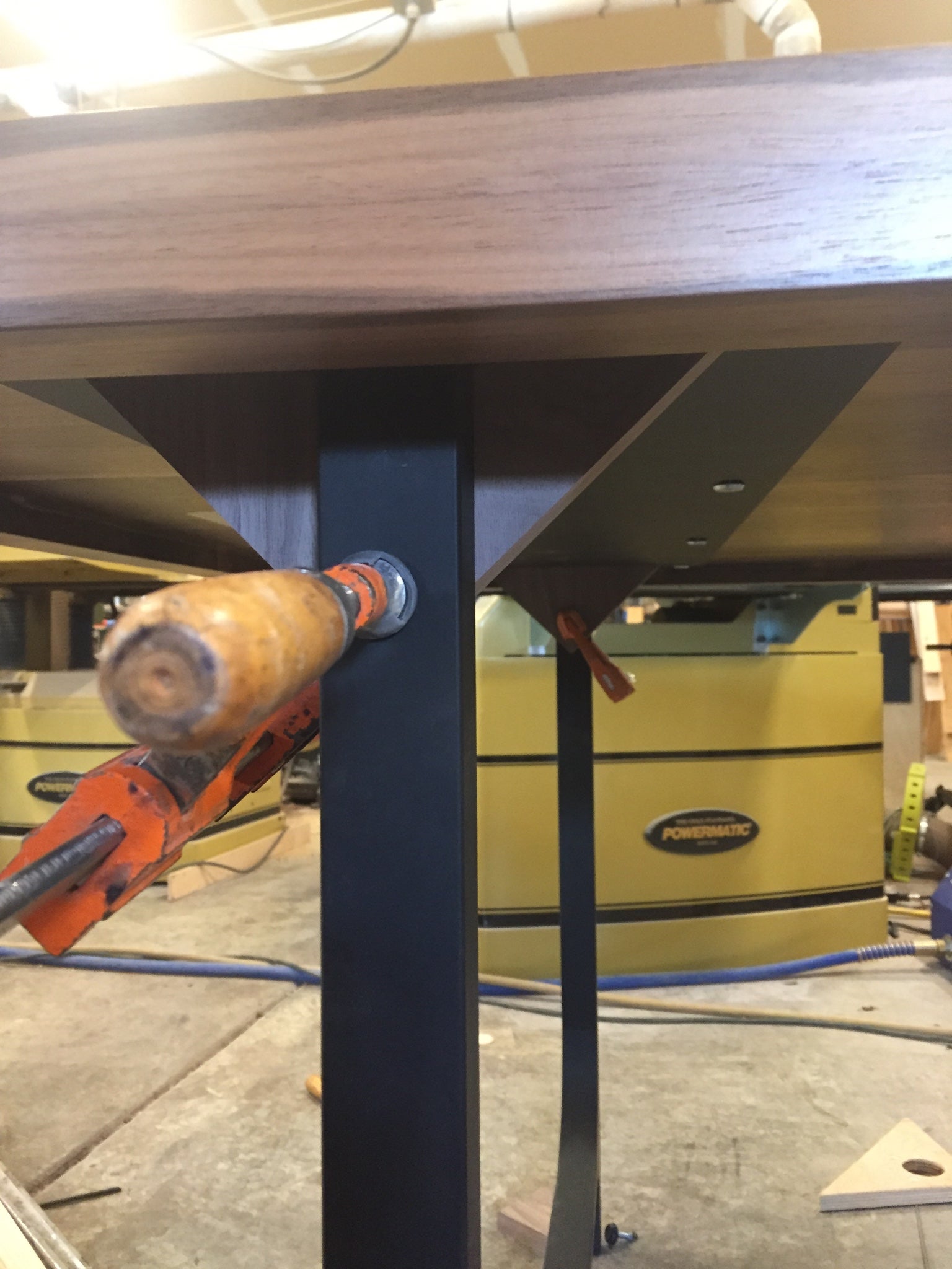 Wobbly metal dining table legs