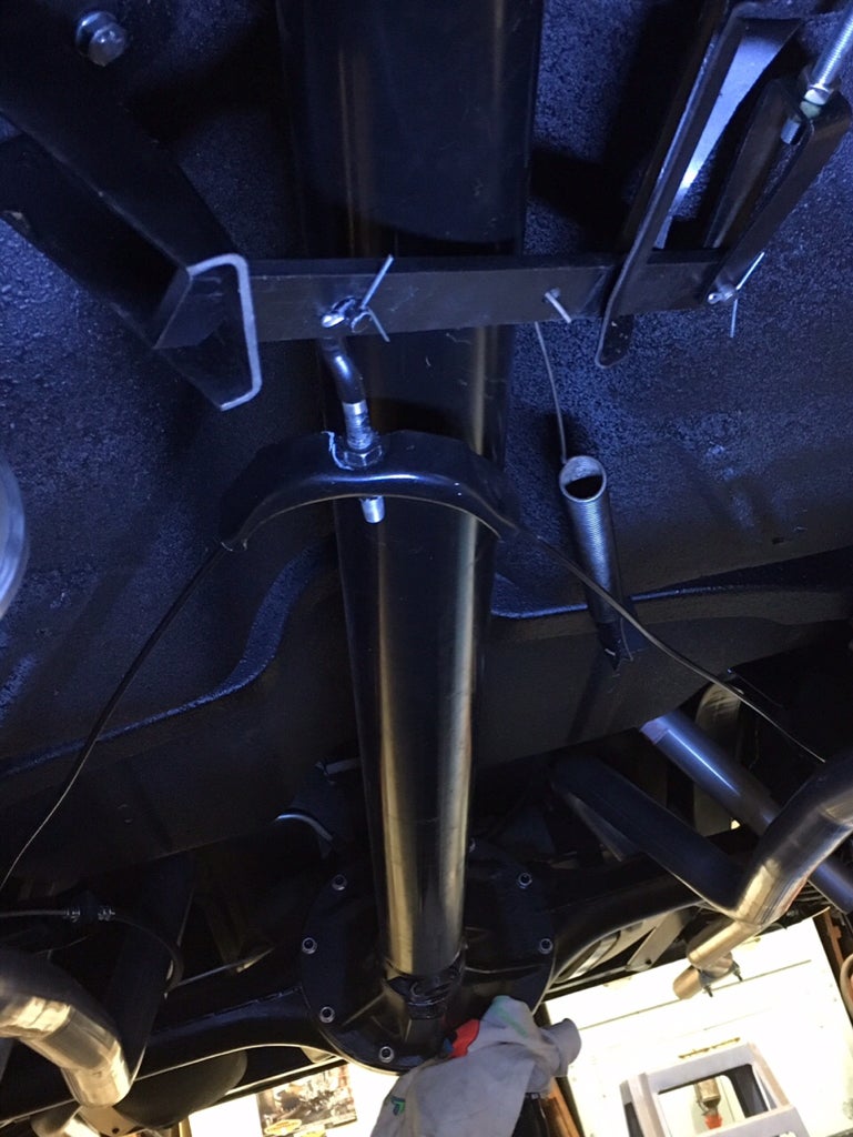 Parking brake spring install Chevy Tri Five Forum