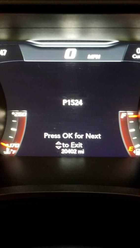 Turned on valet mode to park the hellcat then I got a check engine