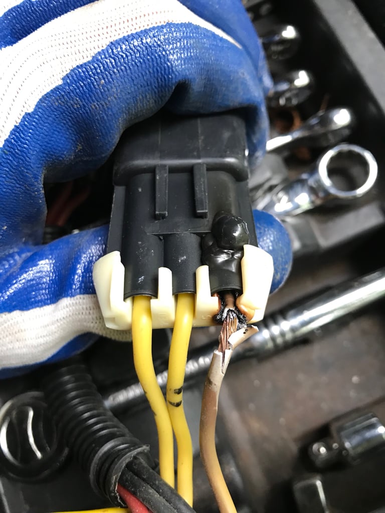Melted voltage regulator plug/wires Polaris ATV Forum