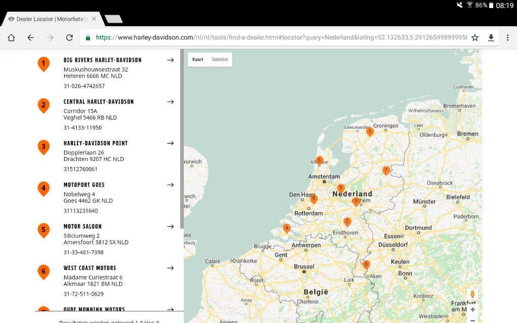 Harley Dat Map Harley Davidson Dealers Florida Map