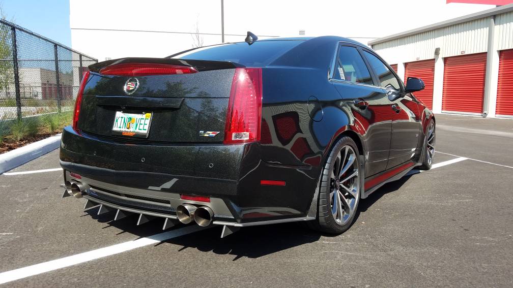 Tune4Race Carbon Fiber Front Wheel Arch Mud Flaps – Fits 2016-2019 Cadillac CTS-V