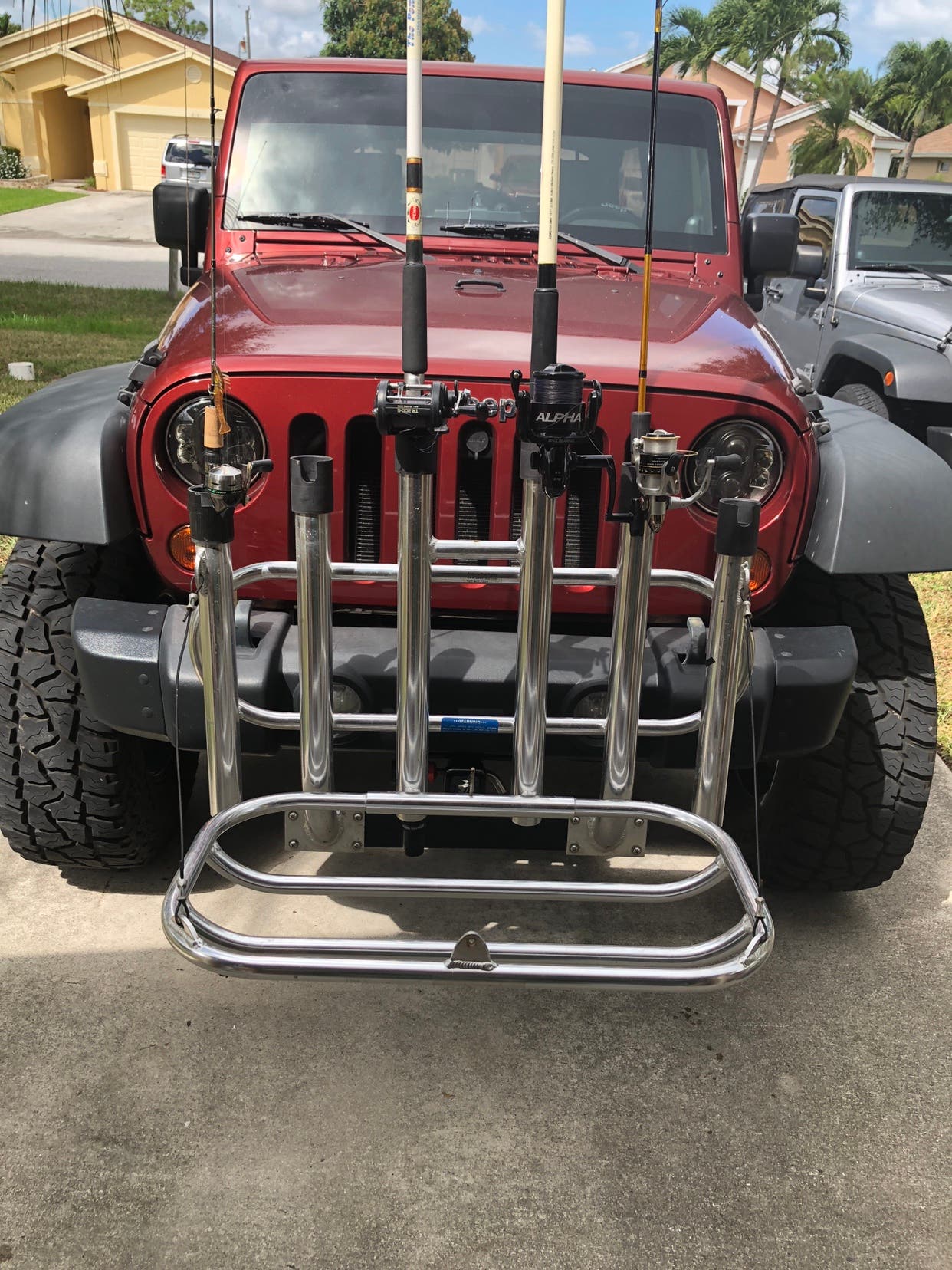 bumper fishing rod holder Tite-Lok Rack Tubes With Rail Mount Easily folds up when youre not using the cooler Angler's Fish-N-Mate Rod Holder