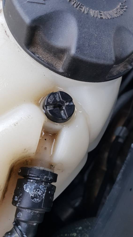 Coolant expansion tank bleed screw Baby BMW Forum