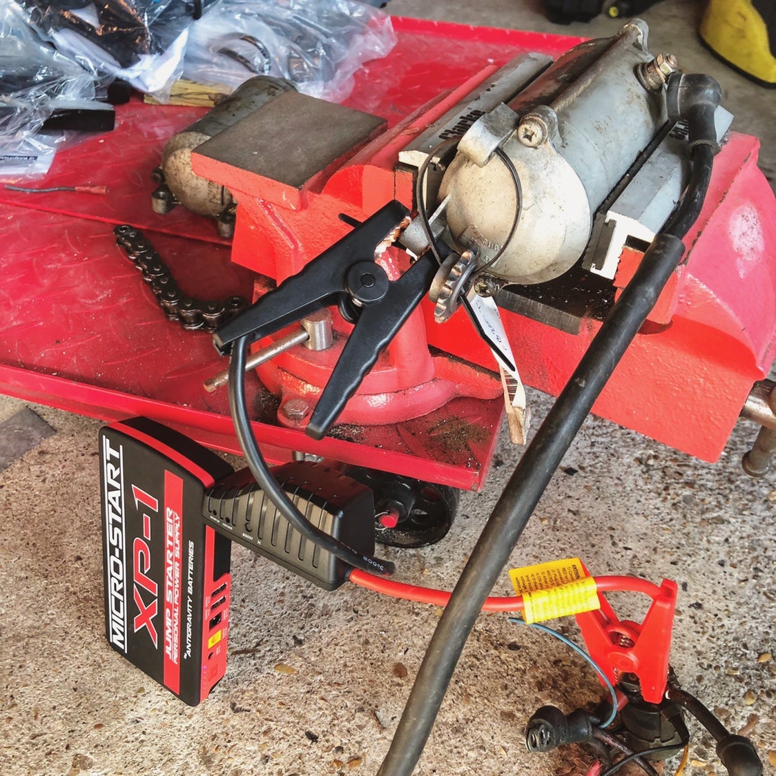 CB200, how to test starter motor? Honda Twins