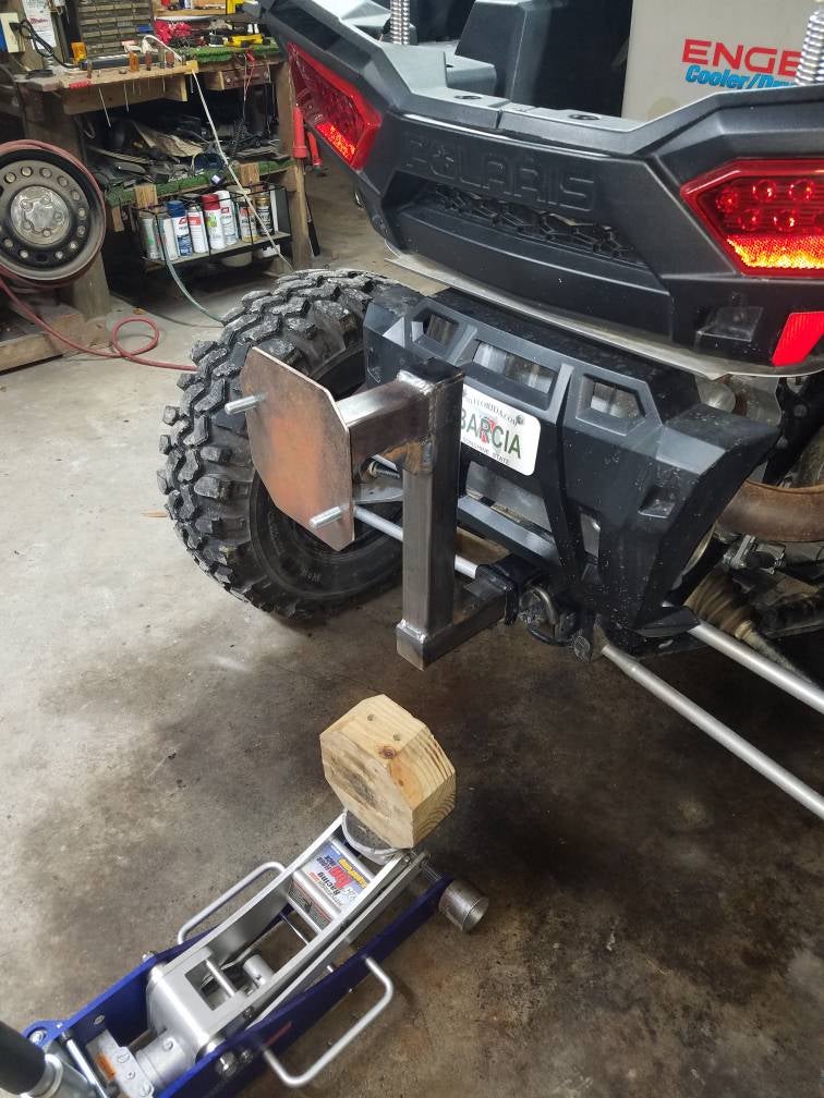 Hitch mount spare tire carrier Polaris RZR Forum RZR