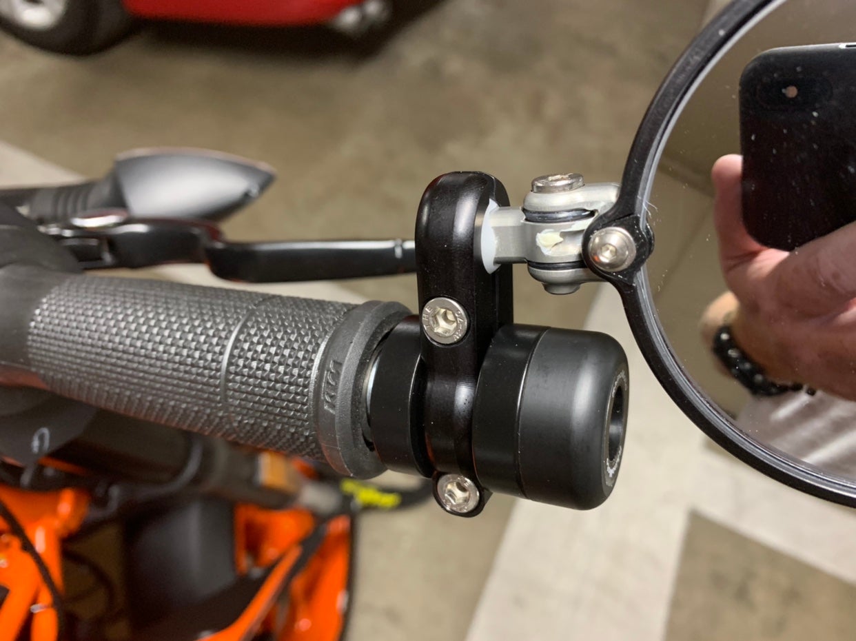 RhinoMoto Bar Ends and CRG Hindsight Mirrors KTM Duke 390 Forum