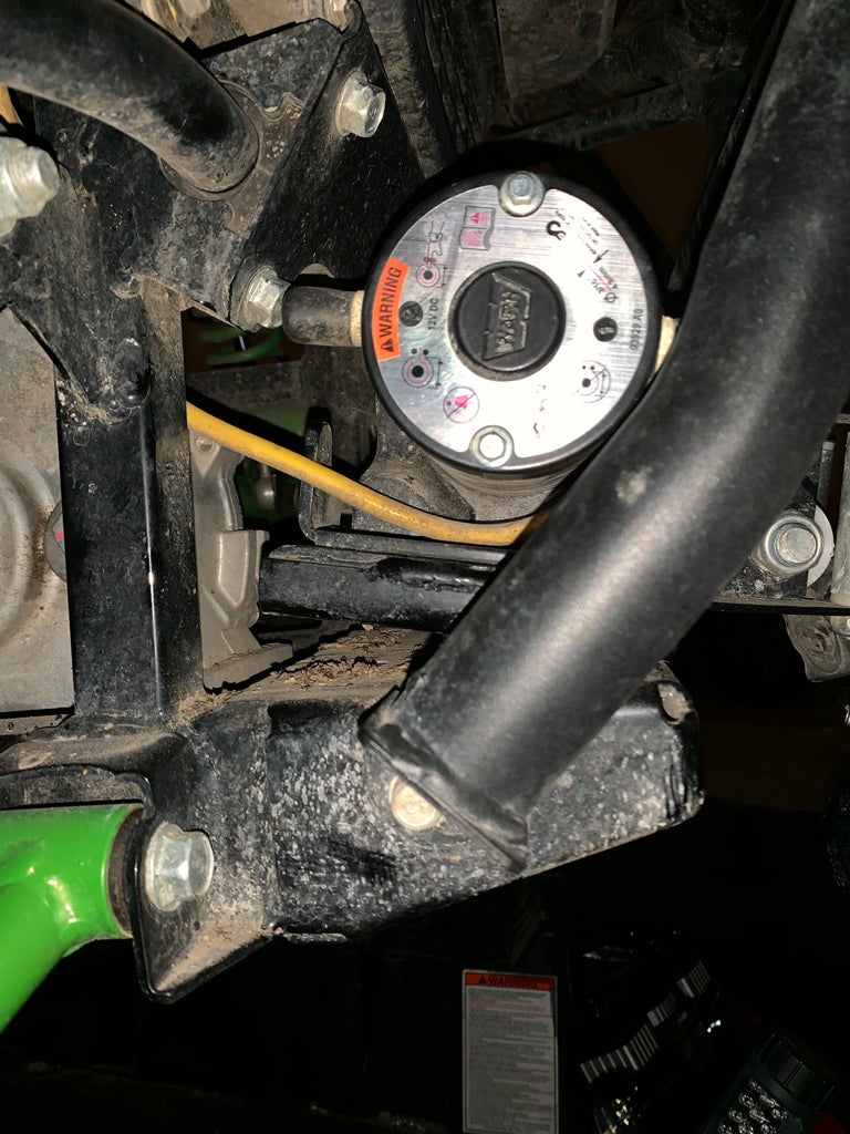 Winch mount with KFI Plow Kawasaki Teryx Forum