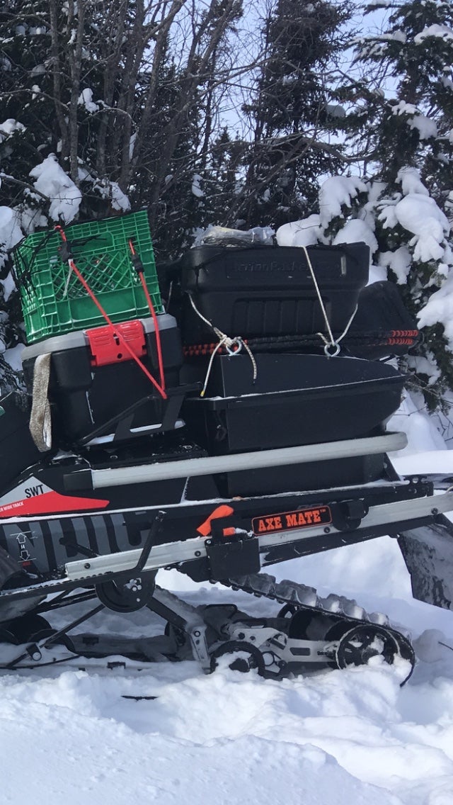BRP Cargo Box (75L) mods and fastening to rail | Ski-Doo Snowmobiles Forum