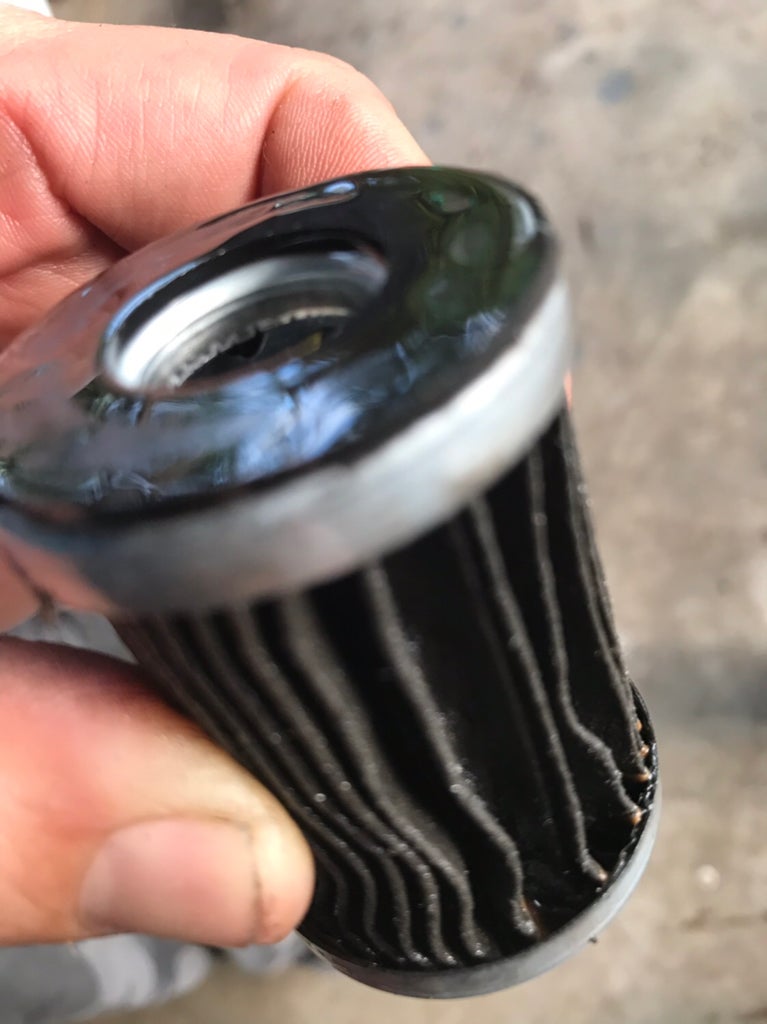 Cut open inline trans filter Honda Odyssey Forum