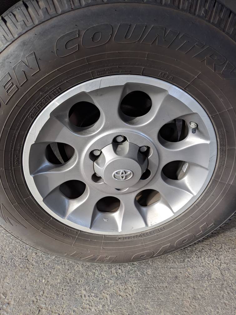 17” stock alloy Rims/wheels | Toyota FJ Cruiser Forum