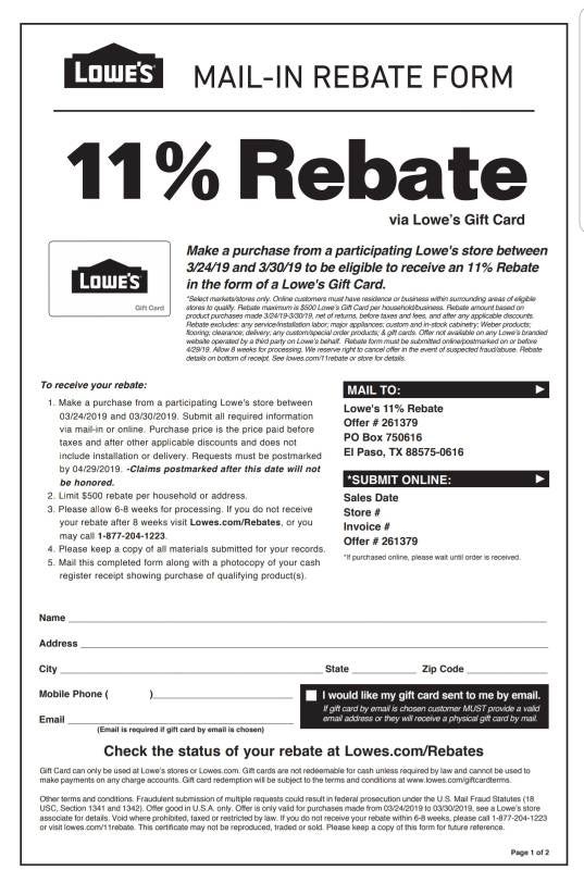 Lowes promotional discount codes DIY Home Improvement Forum