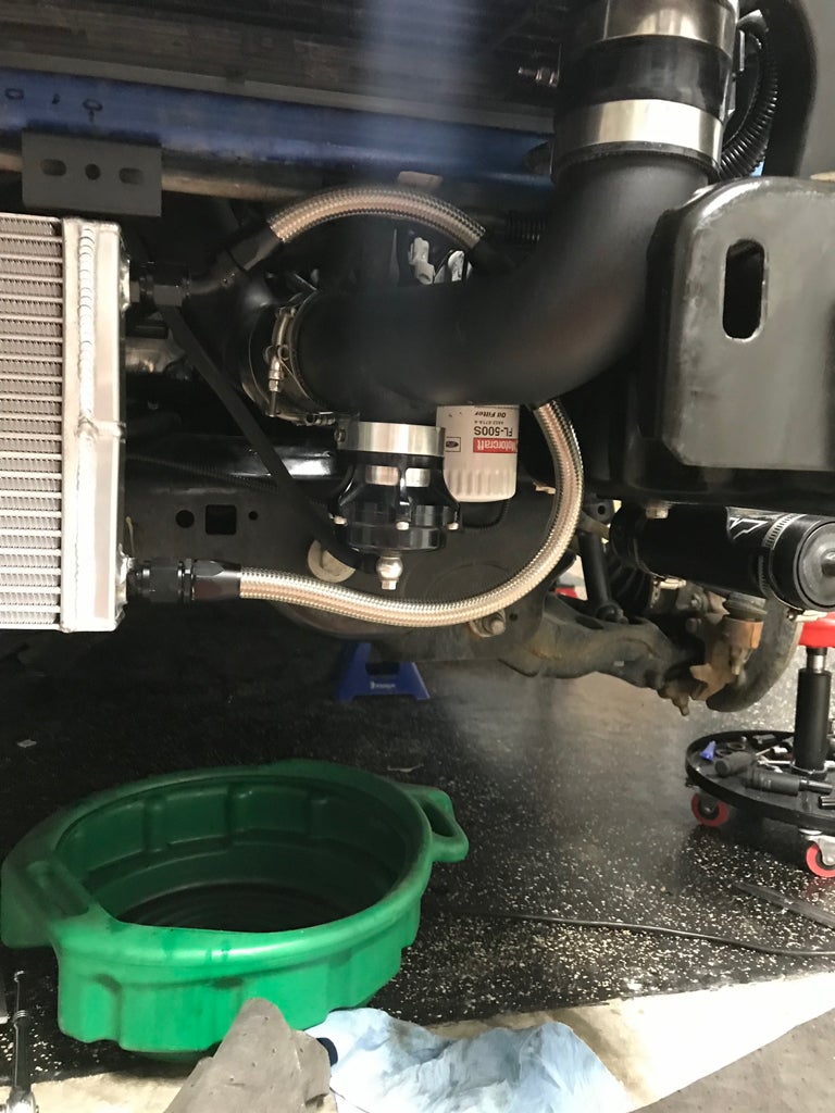 My Oil Filter Relocation Results F150 Ecoboost Forum