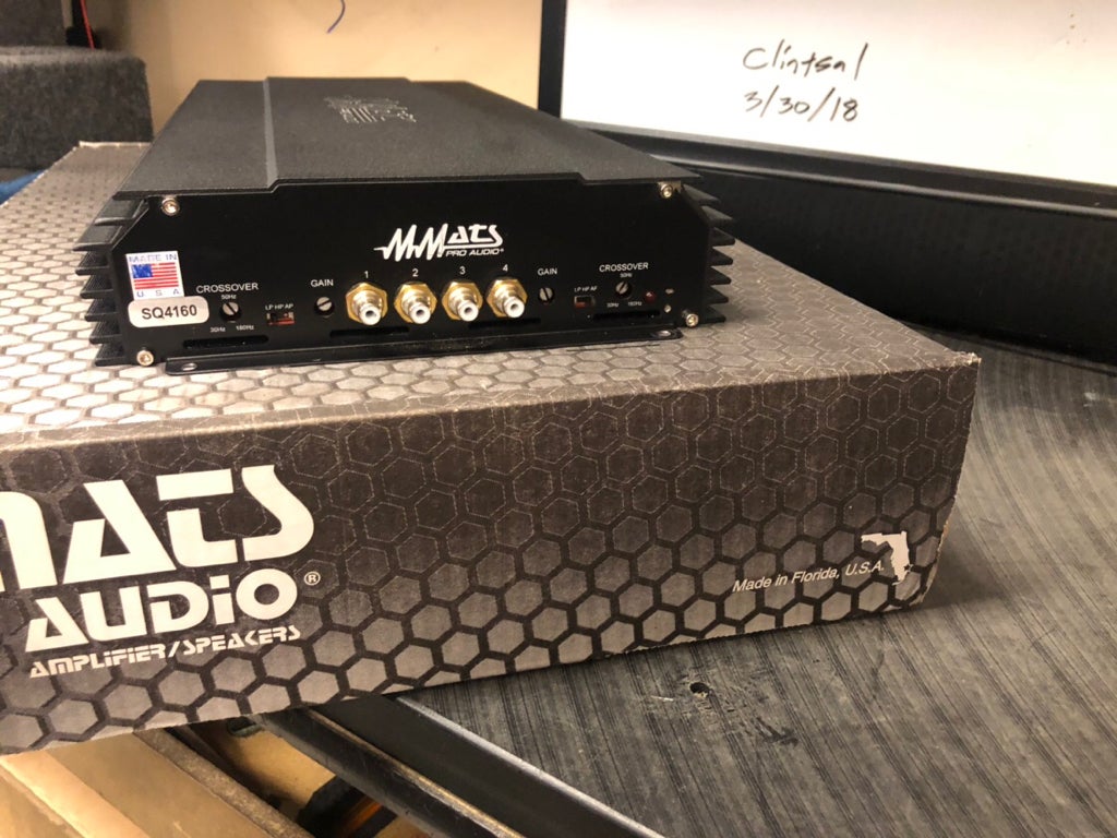 MMATS PRO AUDIO(ﾏｯﾂﾌﾟﾛｵｰﾃﾞｨｵ) SQ4160 4chﾊﾟﾜｰｱﾝﾌﾟ