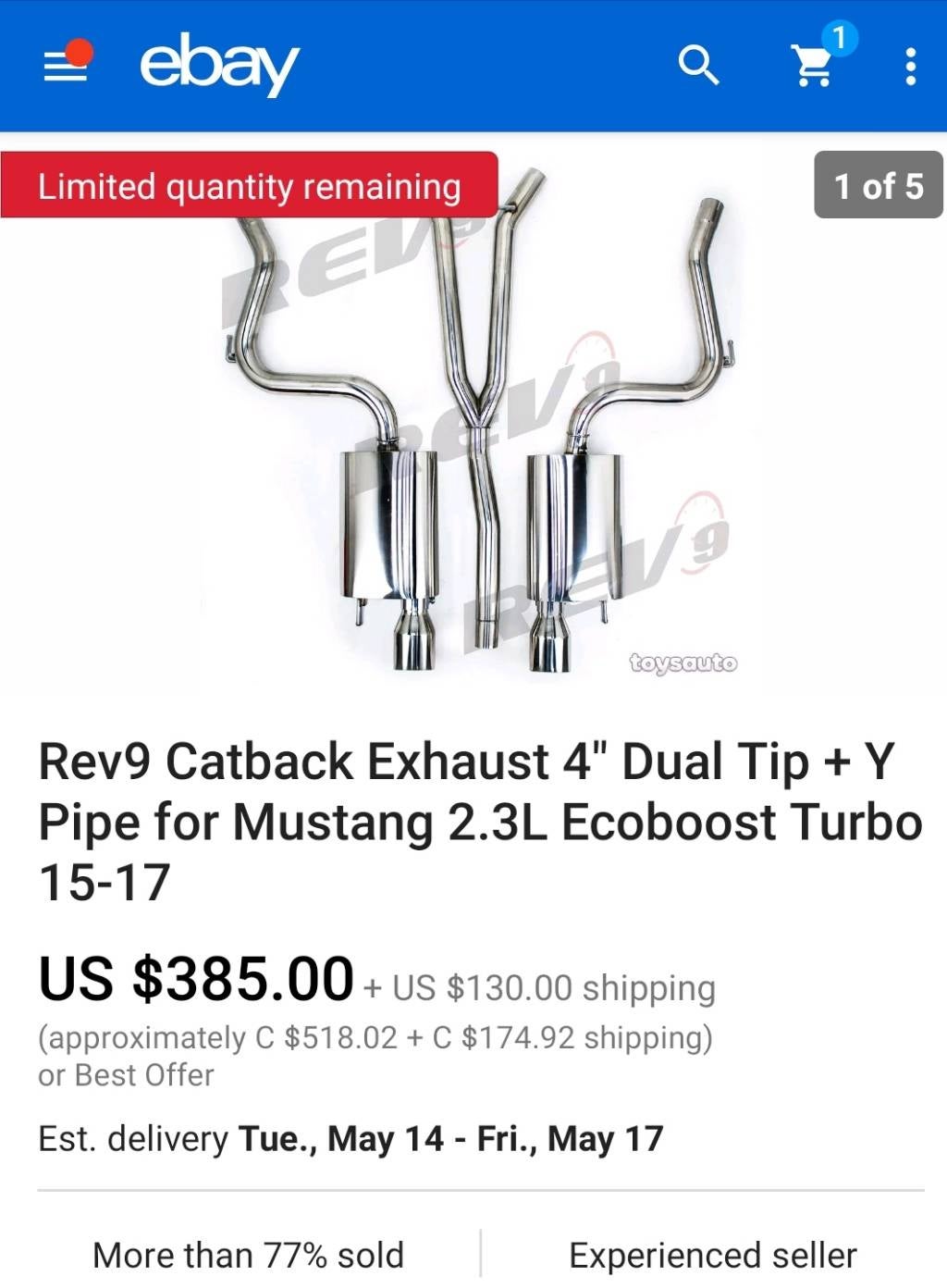 Least expensive aftermarket exhaust for '16 Ecoboost PP that won't void
