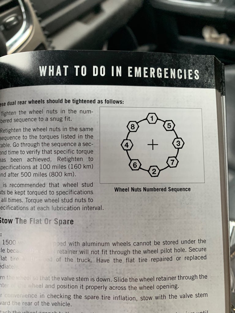 8 lug wheel tightening pattern Cummins Diesel Forum