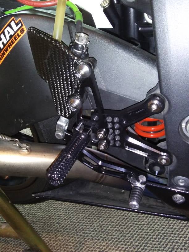 Rear Set Kit, ZX6R 05- , ZX6R-636 13- , Black