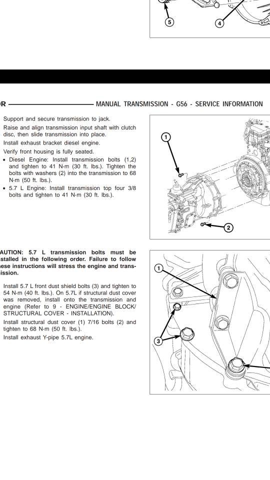 G56 bellhousing torque specs. Cummins Diesel Forum