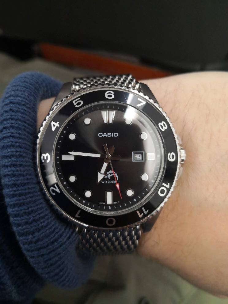 CASIO COLLECTION Mod. DIVER DATE 200M - BLACK main image 1