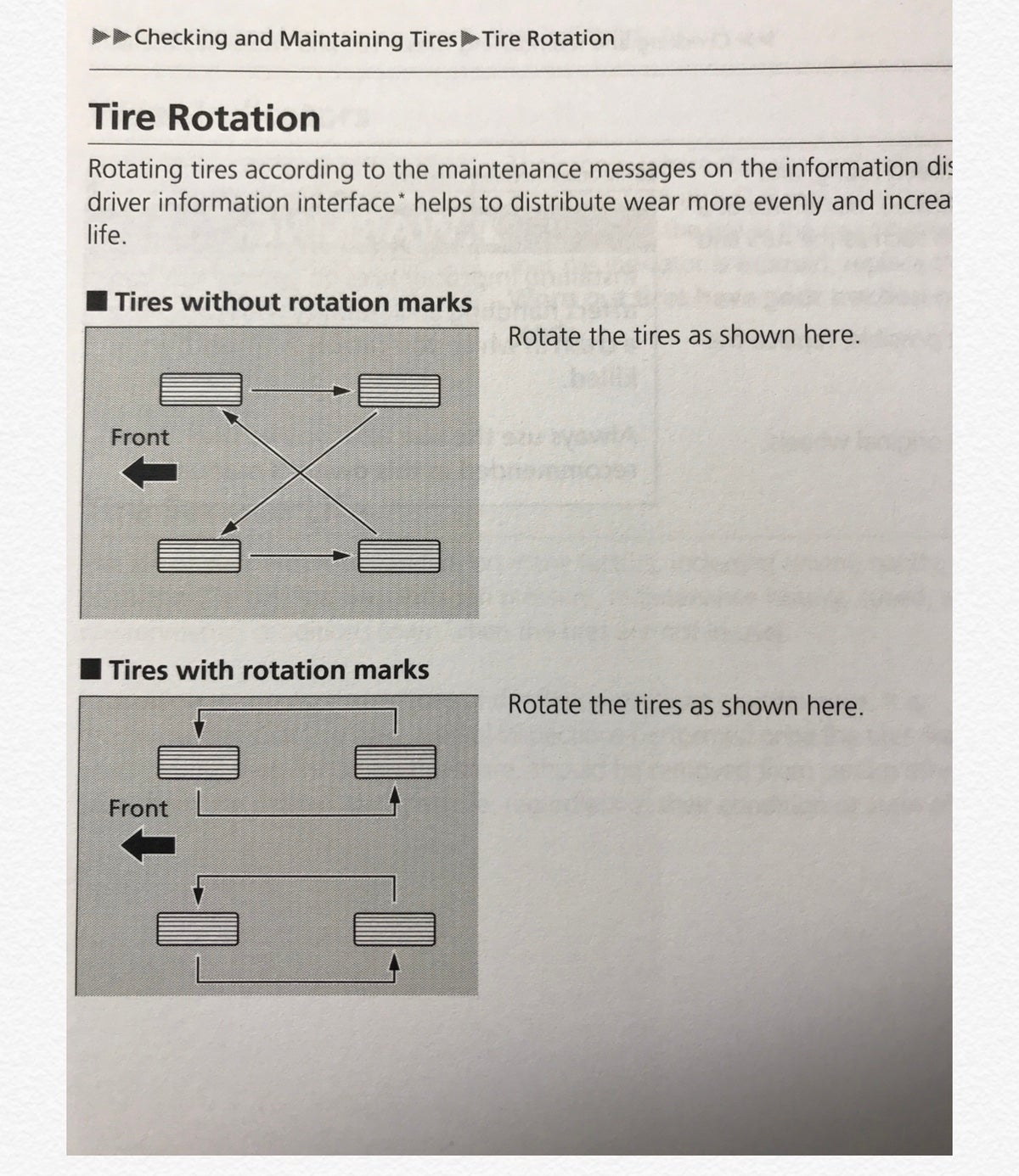 Which tire rotation pattern should we follow in our CRV? | Honda CR-V ...