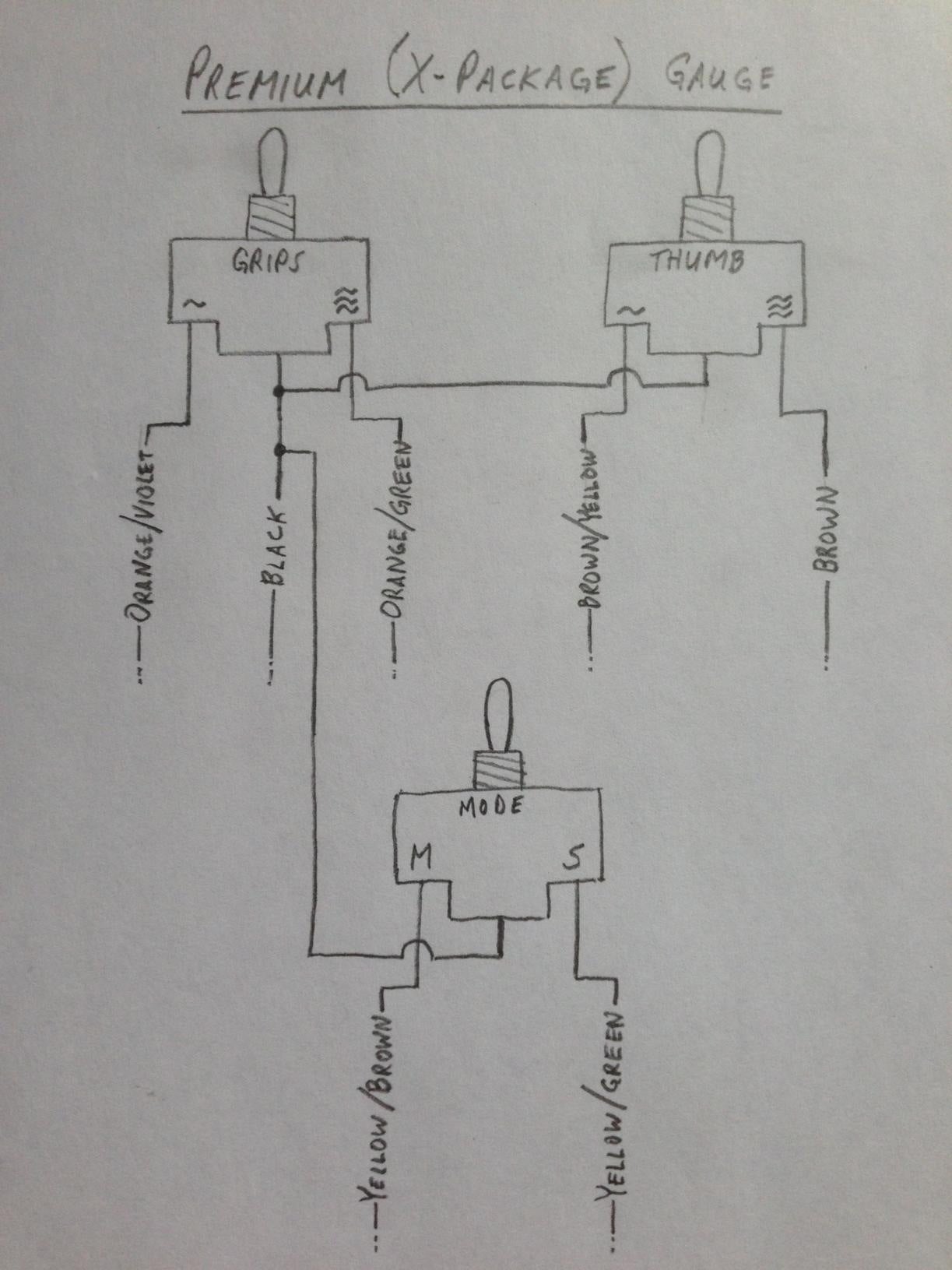 xp and xm wiring diagrams for new switches | Ski-Doo Snowmobiles Forum