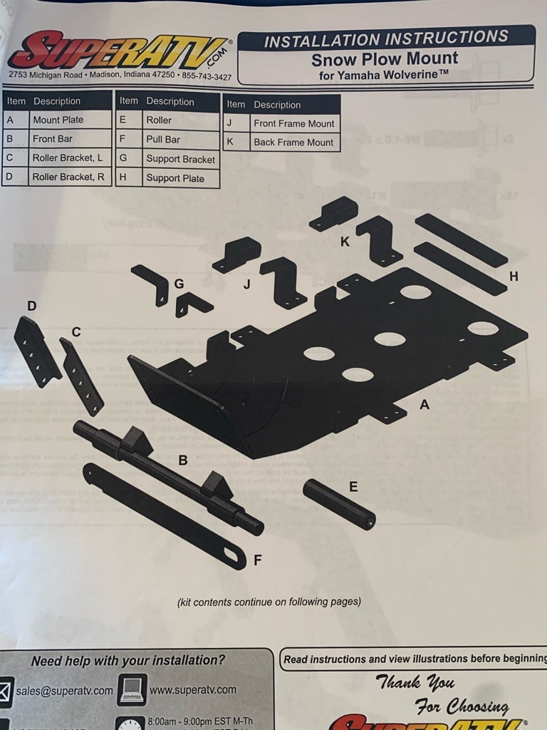 SuperATV 72” snow plow review. Yamaha Wolverine Forum