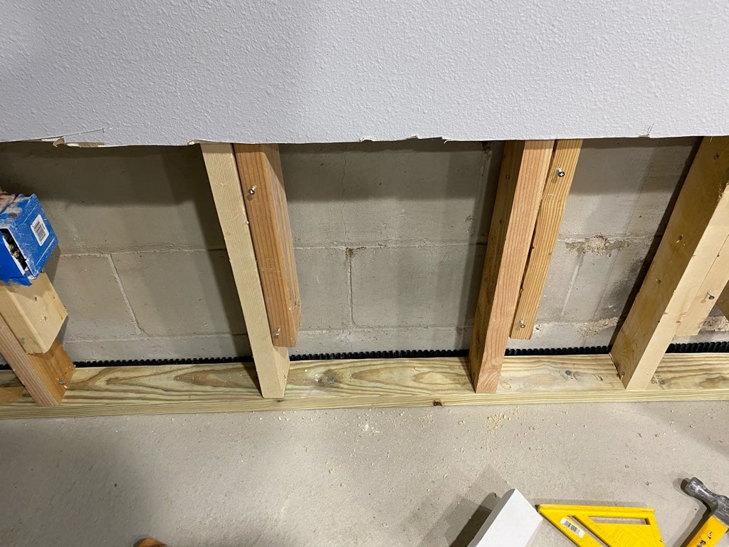 Proper way to repair wall with sistered studs DIY Home Improvement Forum