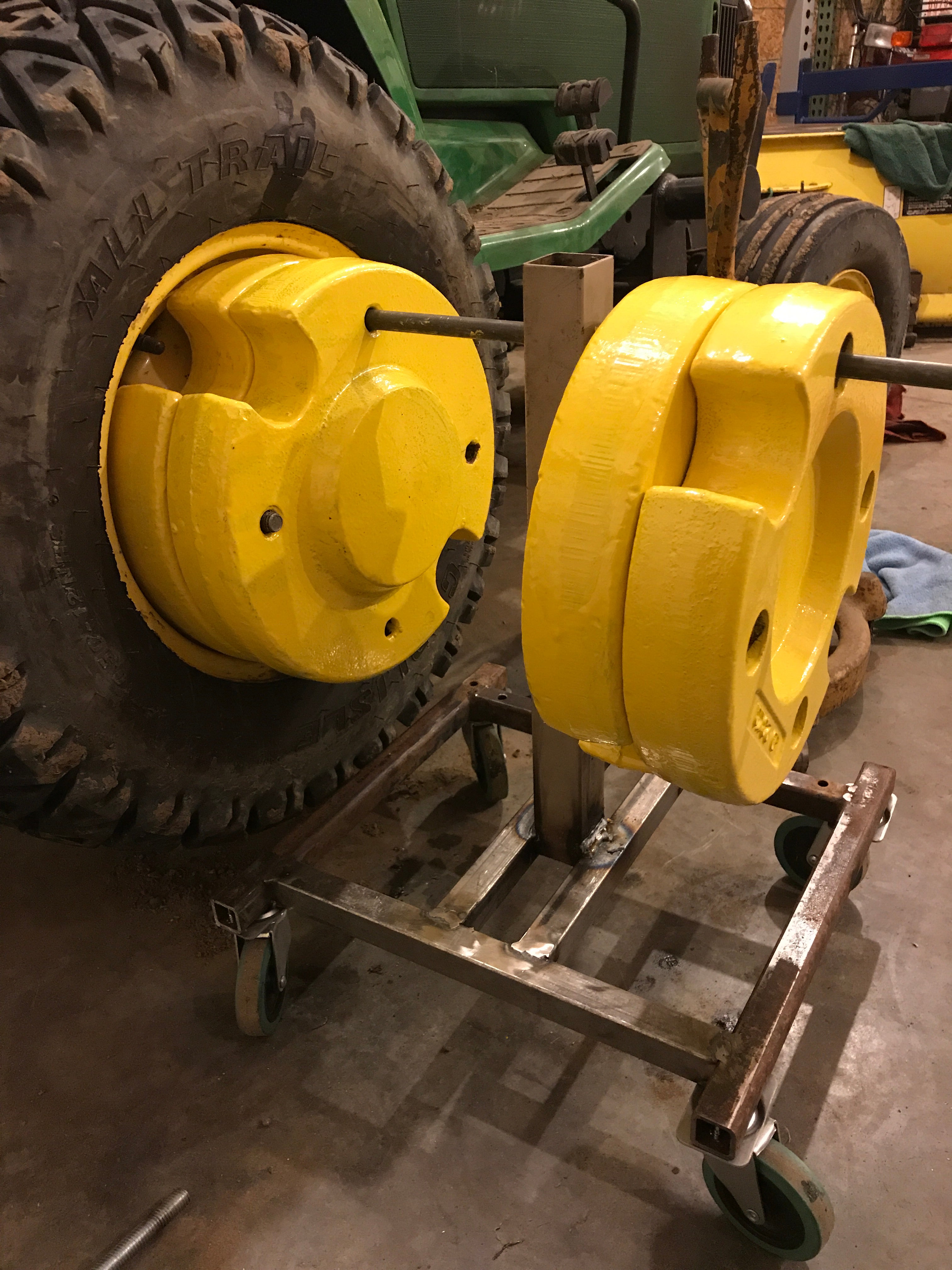 Wheel weight storage Green Tractor Talk