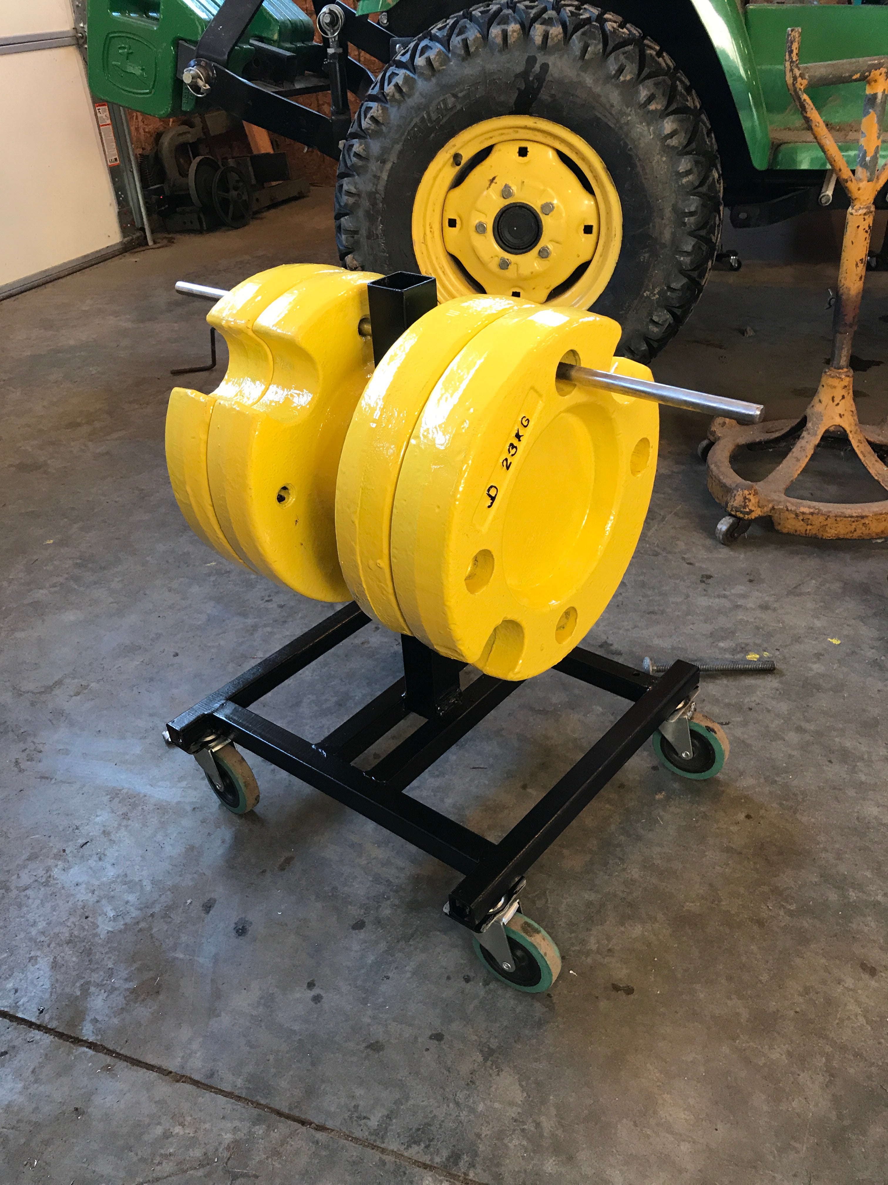 Wheel weight storage Green Tractor Talk
