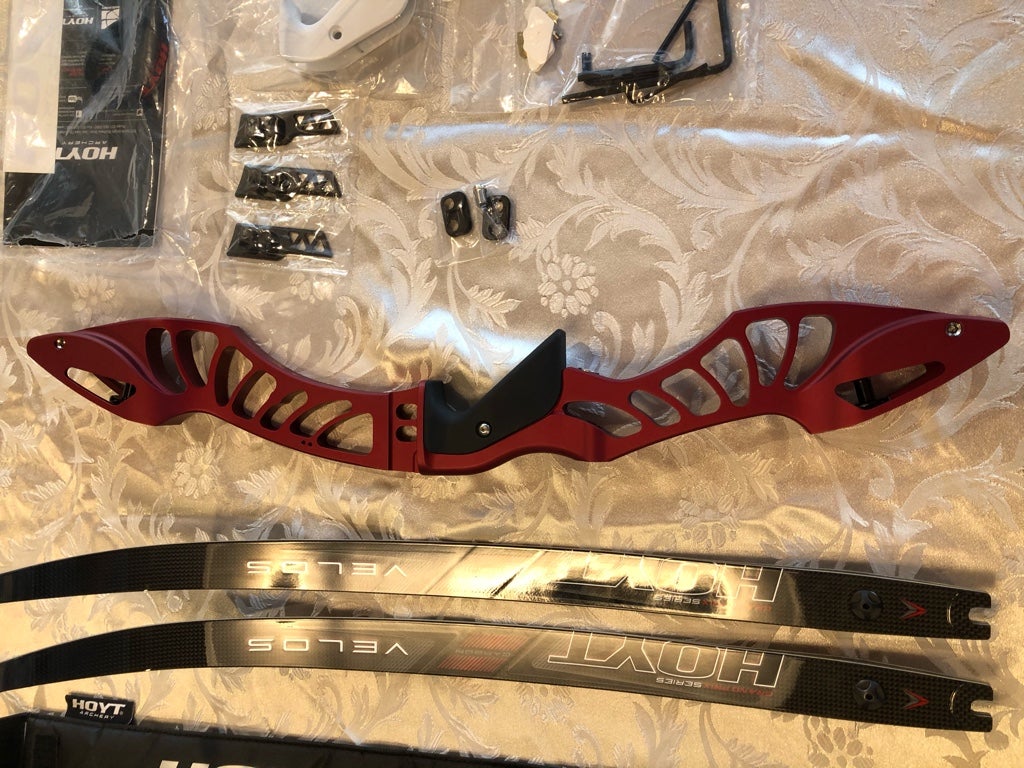 For Sale - FS: Red 25” Hoyt Xceed, 34# Long GPB Velos limbs - both mint ...