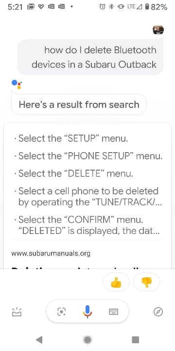 2016 SUBARU OUTBACK BLUETOOTH PROBLEMS visual data 4