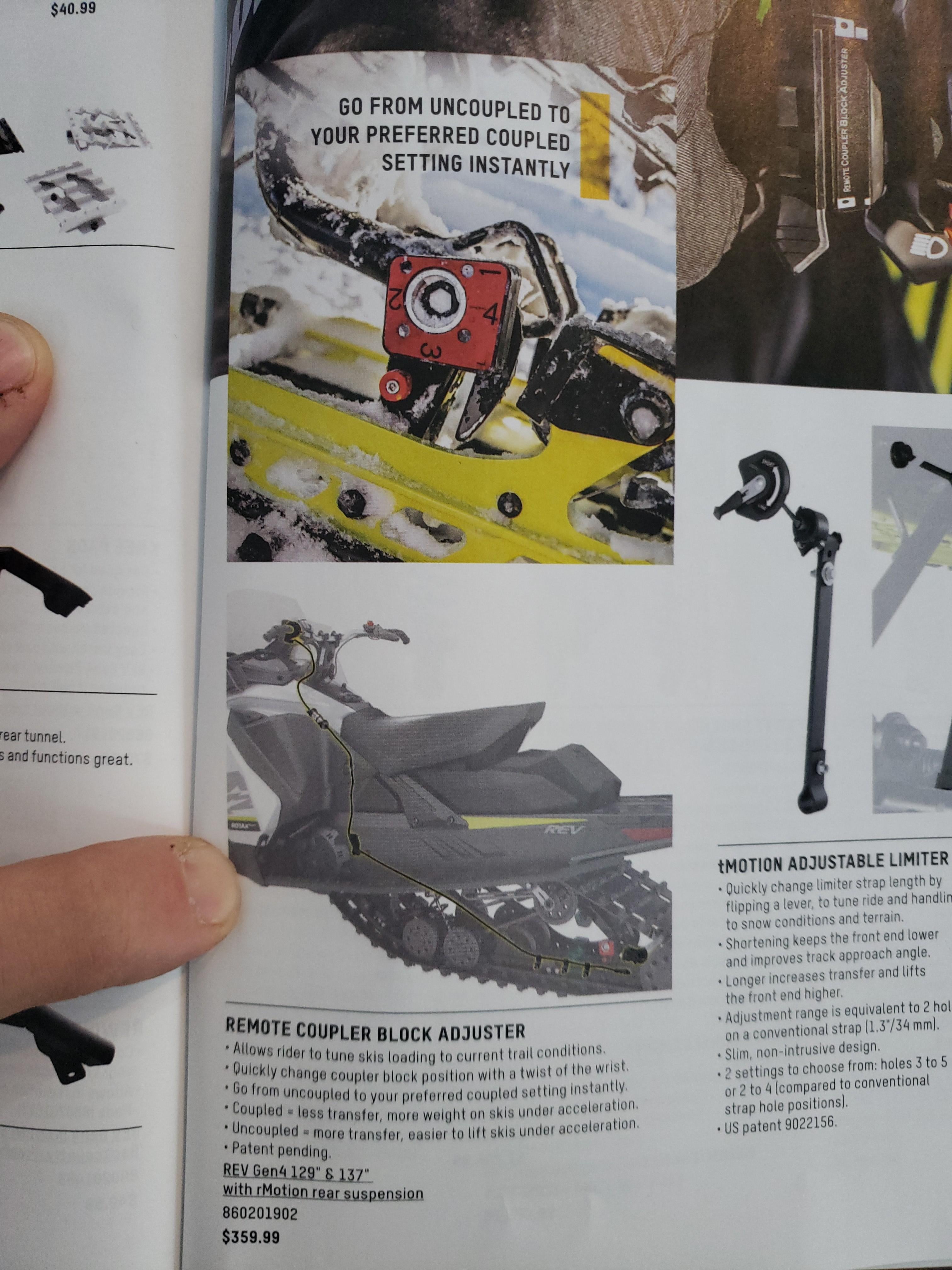 Adjustable coupler blocks SkiDoo Snowmobiles Forum