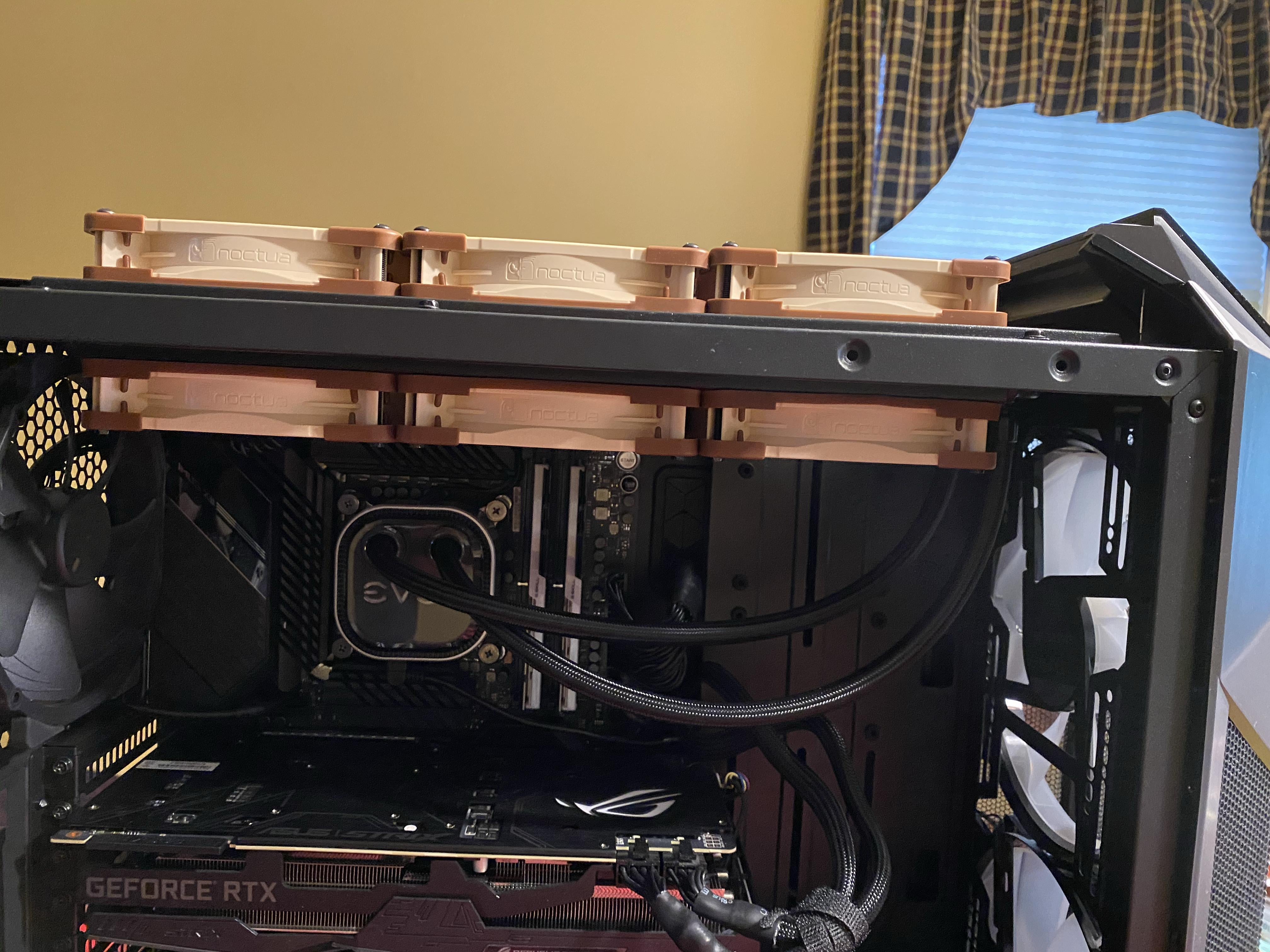 Push/Pull setup for NZXT X73 360mm AIO