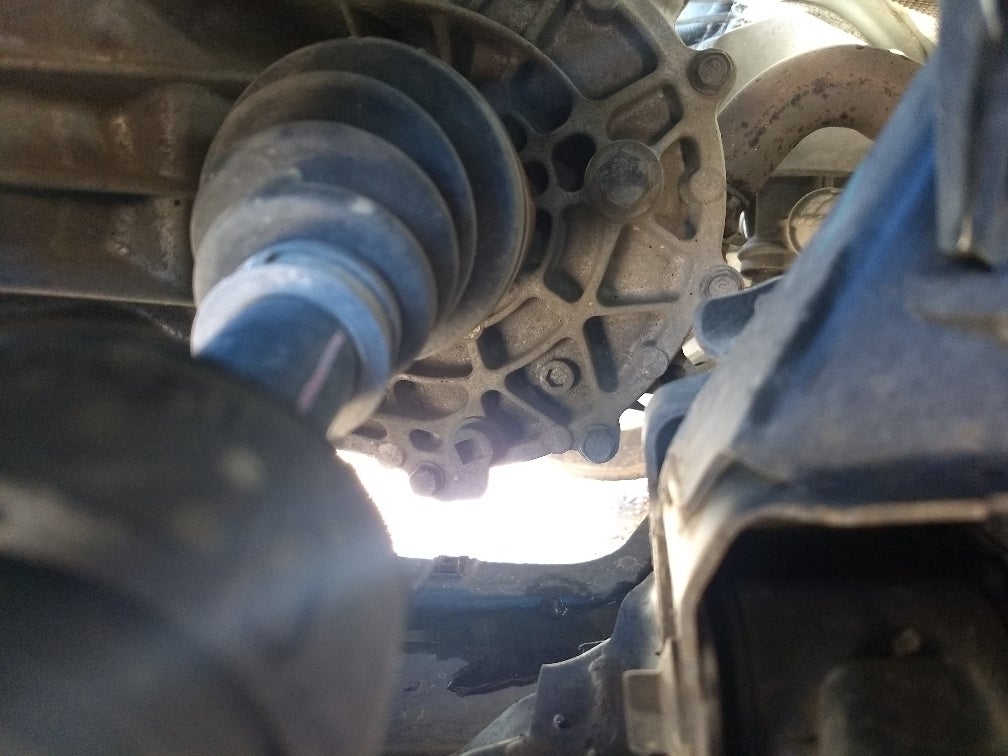 Break the fill plug loose first