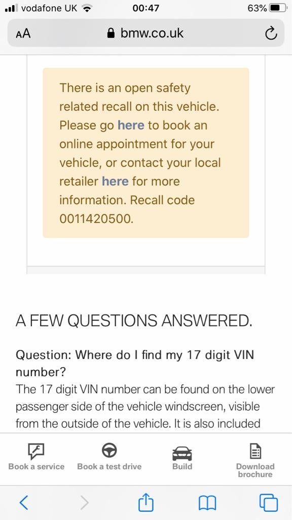 EGR Cooler Recall BMW Forums BimmerForums