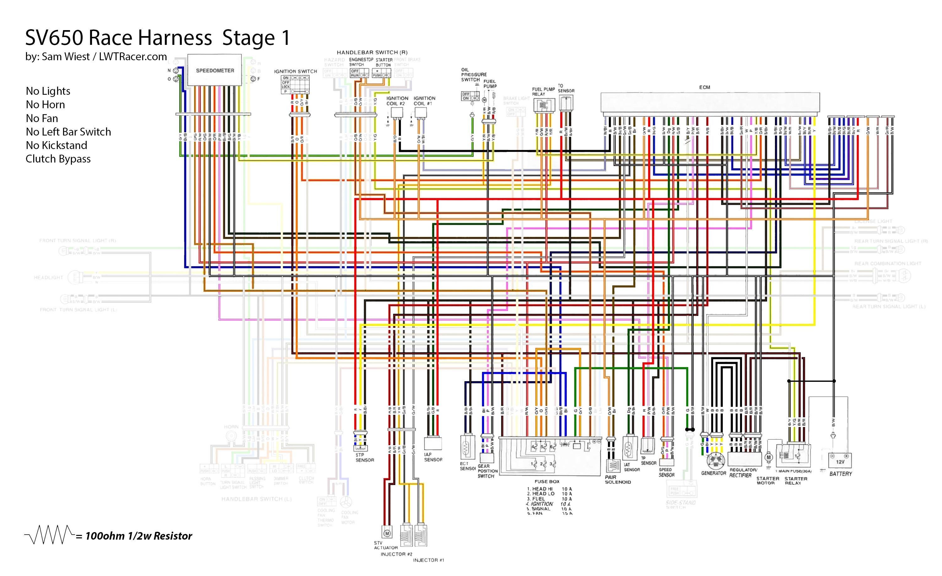 2003 SV650s Wiring Diagram Suzuki SV650 Riders Forum