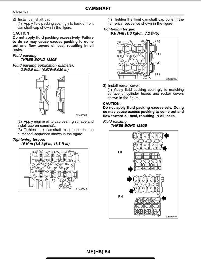 '03 H6 Wagon Driver's Side Valve Cover leak Subaru Outback Forums