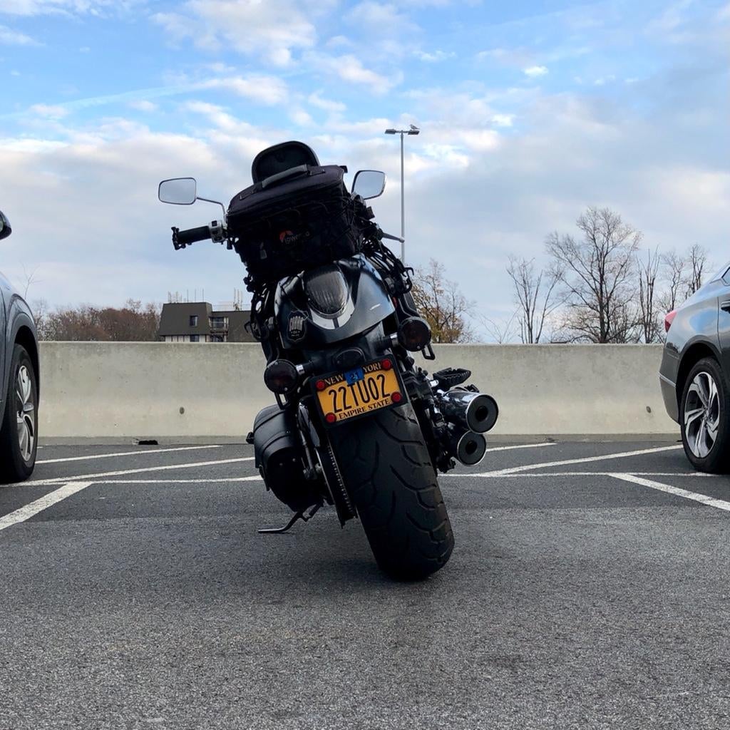 Bike lean angle when resting on kickstand Kawasaki Vulcan Forum
