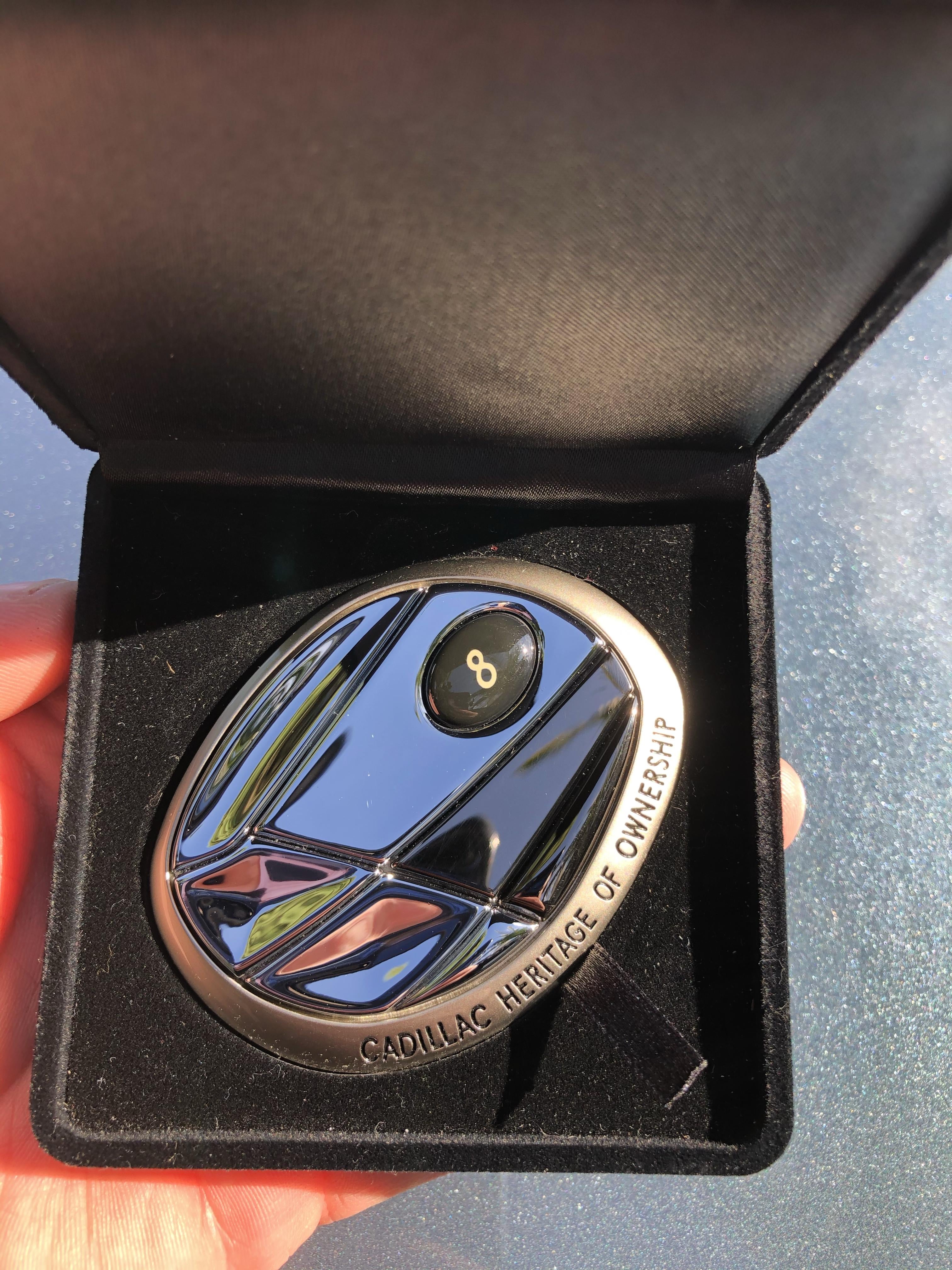 Gold medallion with numbers - on grille | Cadillac Owners Forum