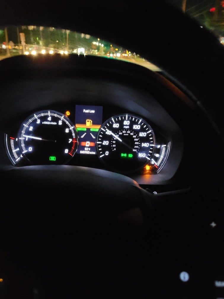 Low fuel warning light/sensor not working Acura MDX SUV Forums