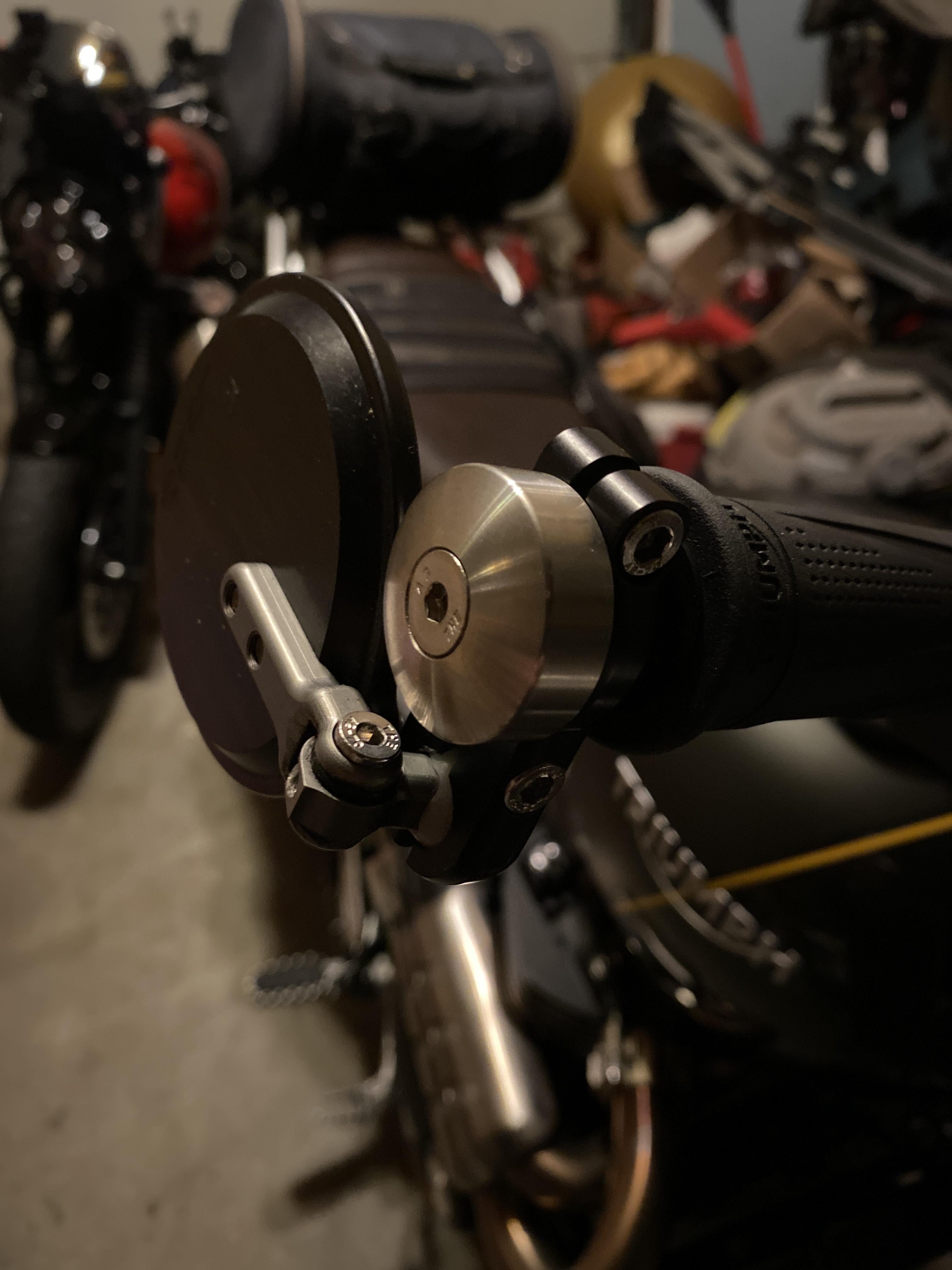 Question fitting bar end mirrors Triumph Rat Motorcycle Forums