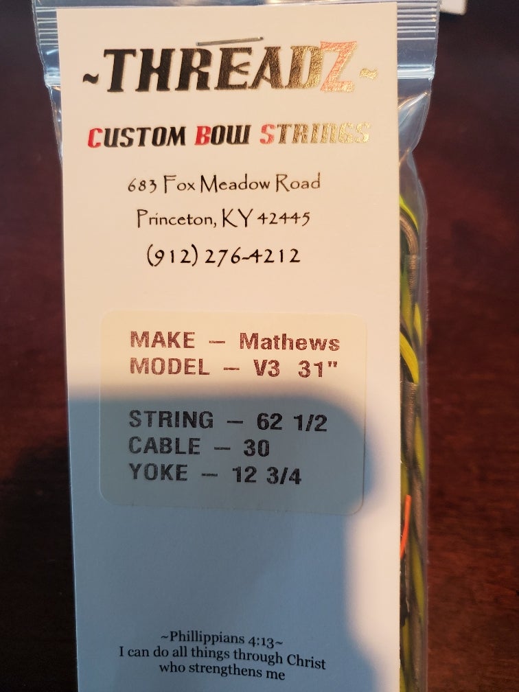 Mathews V3 31 string specs | Archery Talk Forum