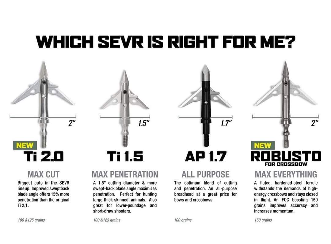 Sevr Robusta 150gr crossbow broadhead Crossbow Nation