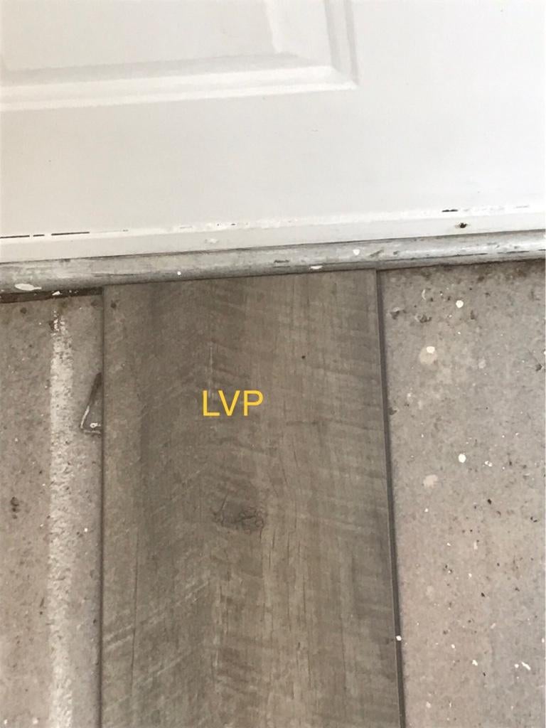 Installing LVP under a metal threshold. DIY Home Improvement Forum
