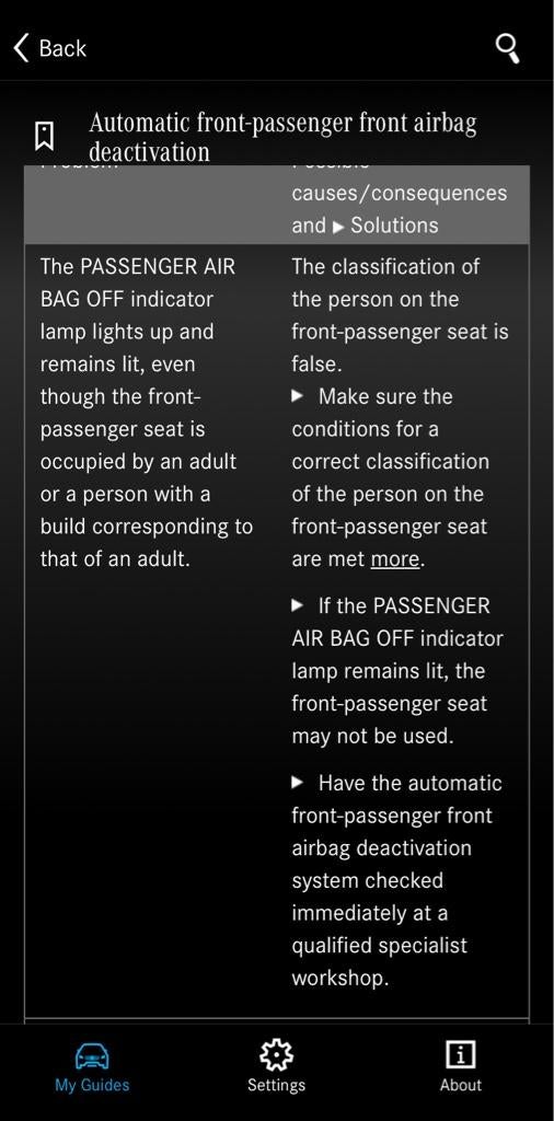 2018 W205 Airbag light MercedesBenz Forum