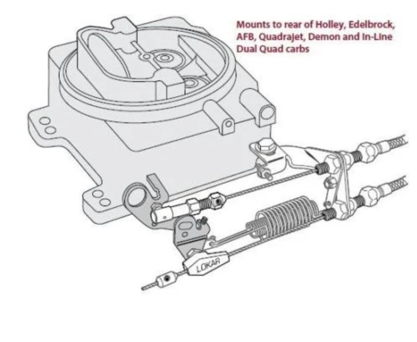 Quadrajet Throttle return spring Team Chevelle