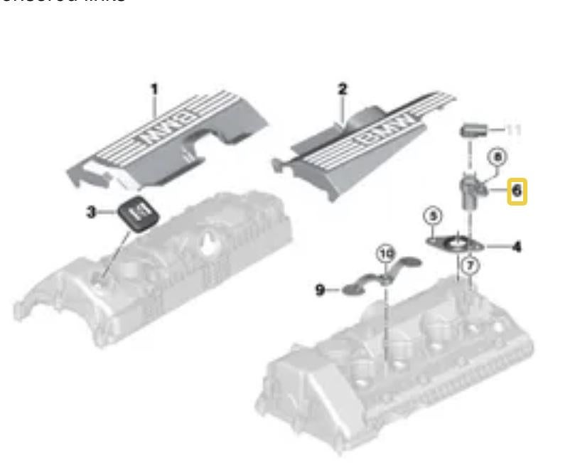 Where is the intake camshaft position sensor located on a 2009 X5 4.8i