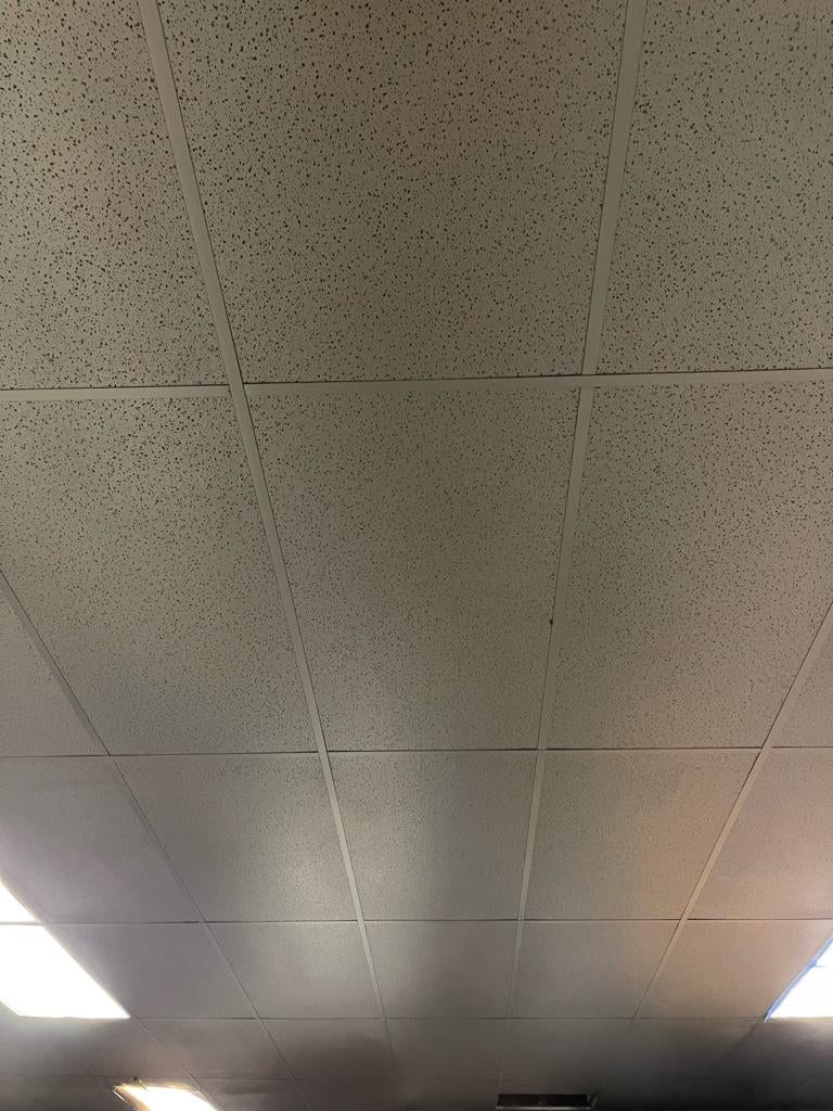 Painting drop down ceiling tiles black DIY Home Improvement Forum