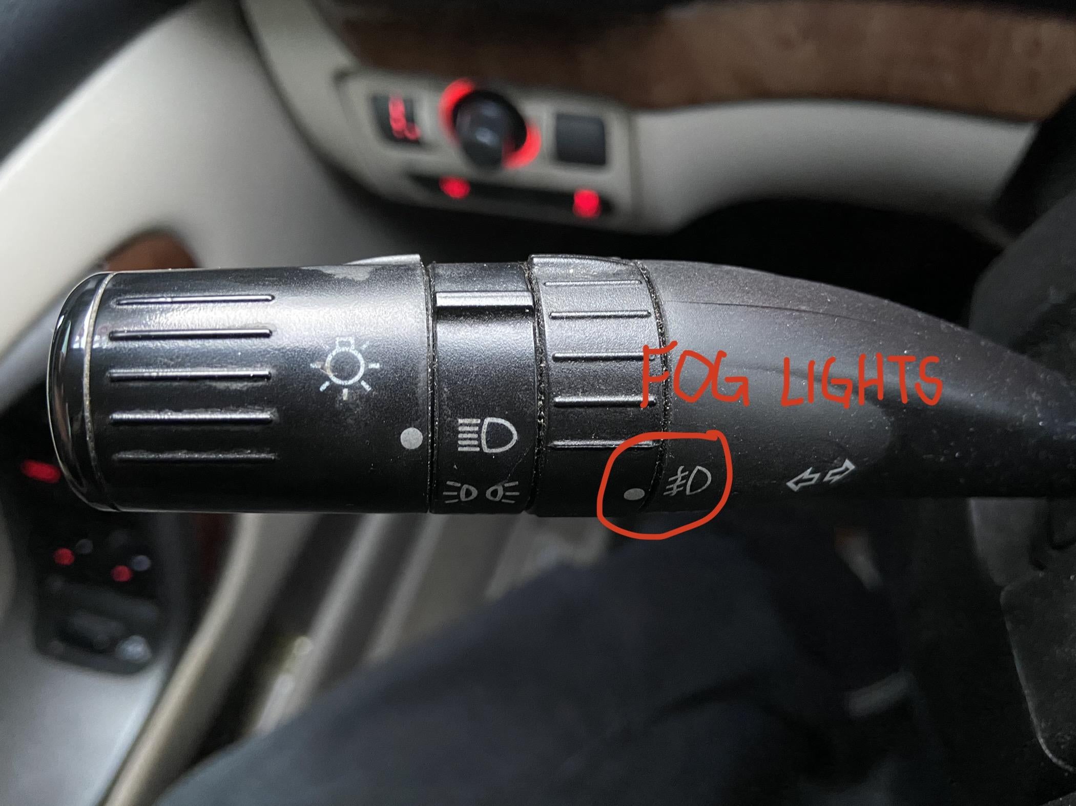 08 Outback How to turn fog lights on? Subaru Outback Forums