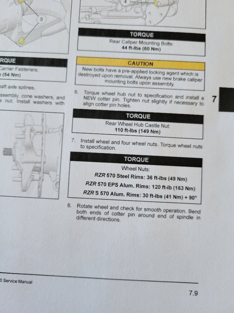 Castle Nut, Hub Assembly Torque Polaris RZR Forum RZR